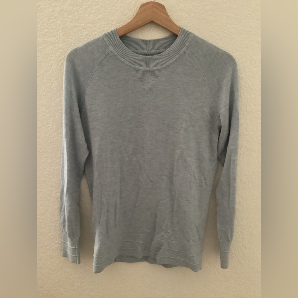 Lululemon Powder Baby Light Blue Sit in Stillness Sweater Pullover Top